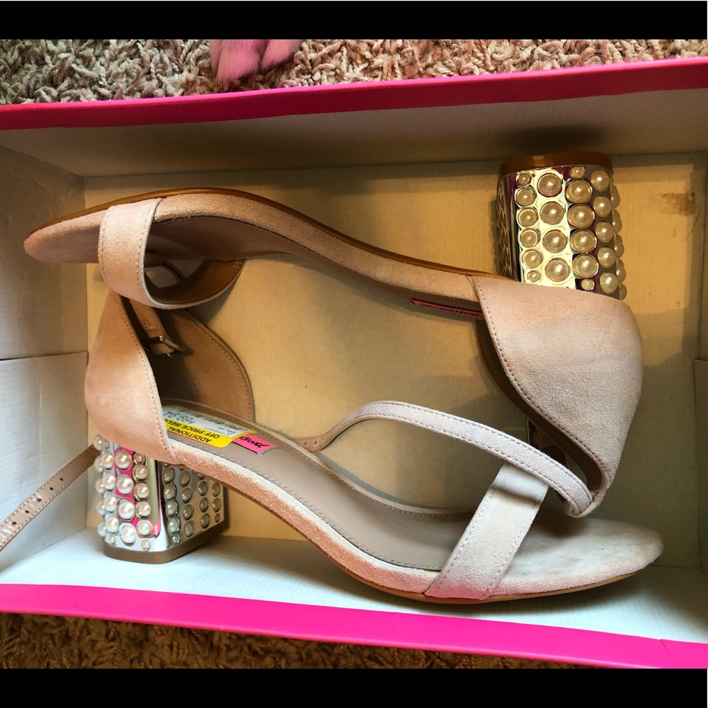 Betsey Johnson pink high heels
